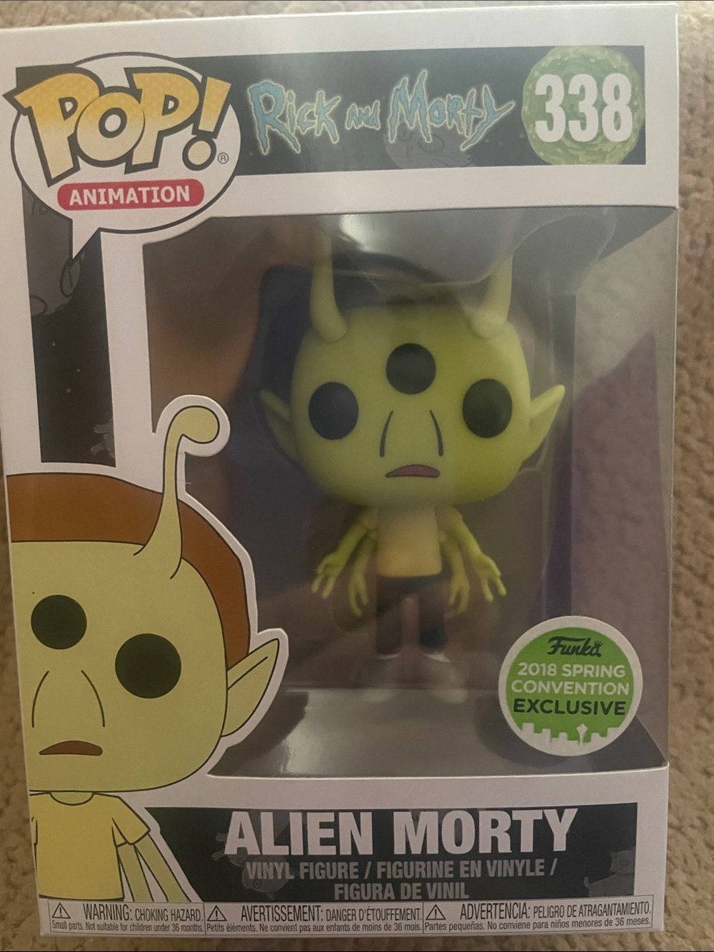 Funko Alien Morty Vinyl Figure - Lime Green and Black